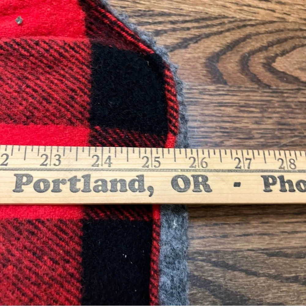 Codet Mens Buffalo Plaid Wool‎ Fleece Lined Full Zip Hunting Vest Size Medium